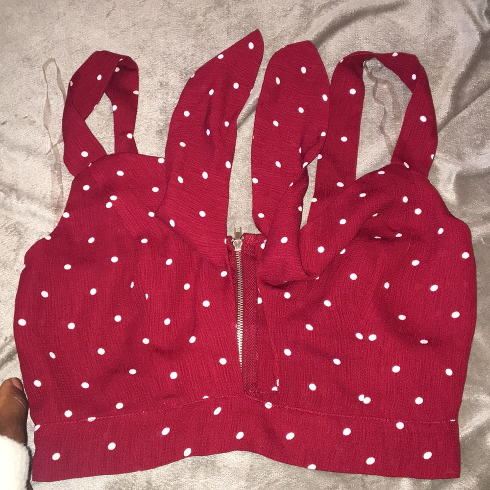 Polka Dot Crop Top